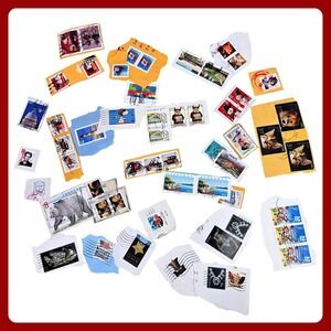 35 Vintage US Canada World Postage Stamp Lot Snoopy Art Animals Collectibles Goo